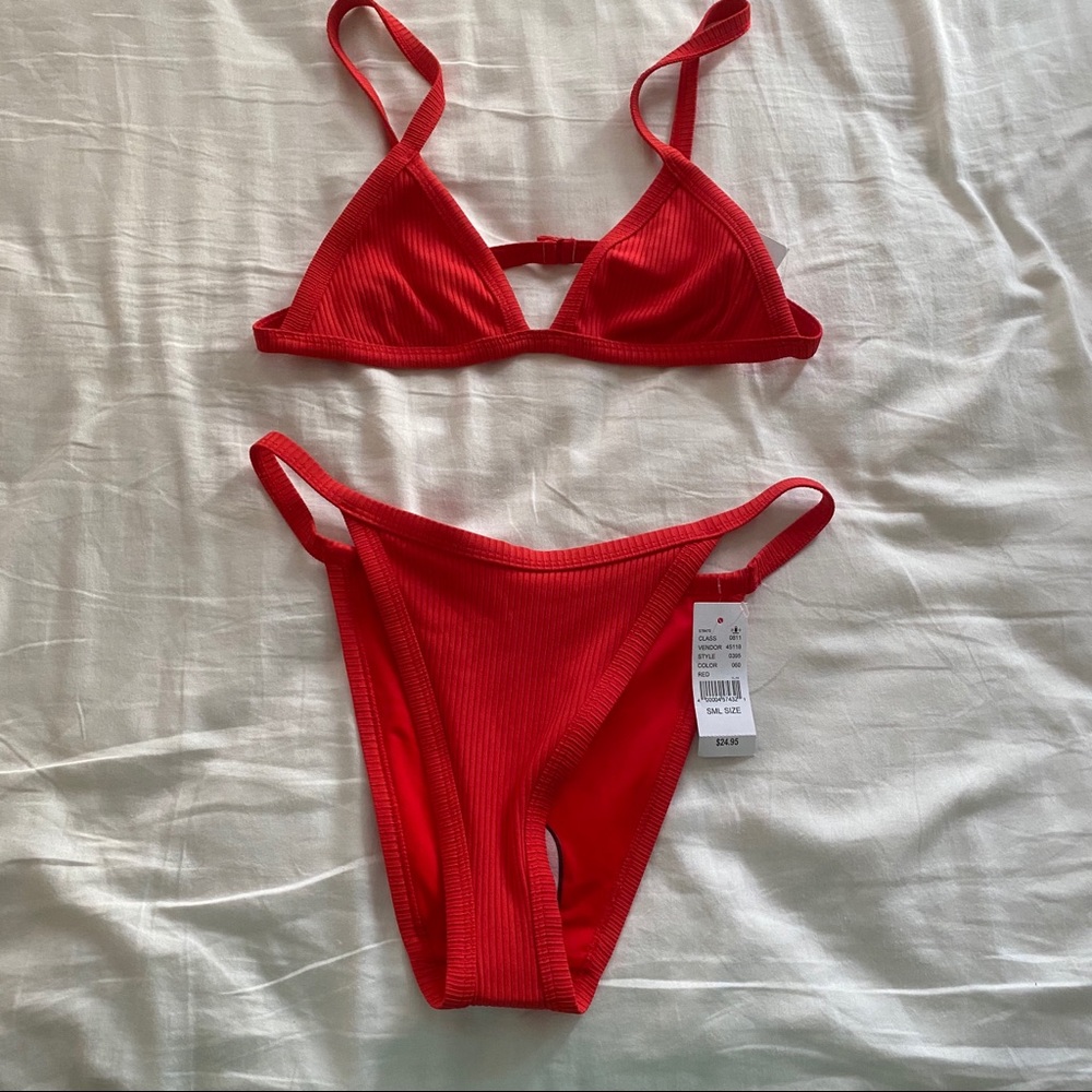 red la hearts pacsun bikini set s